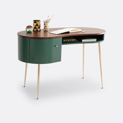 Bureau vintage plaqué noyer, Topim LA REDOUTE INTERIEURS