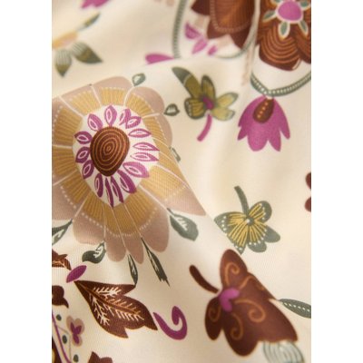 Foulard satiné fleurs MANGO
