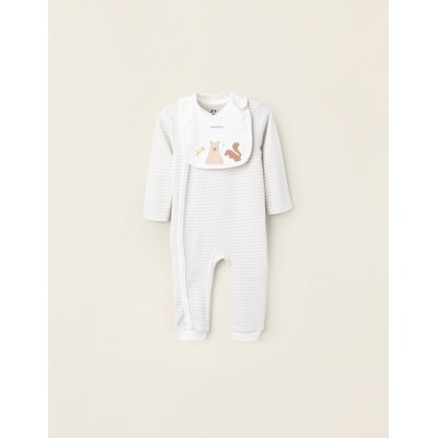Grenouillère sans Pieds + Bavoir ZIPPY