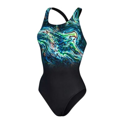 Maillot de bain 1 pièce motif/style marbré PLACEMENT DIGITAL SPEEDO