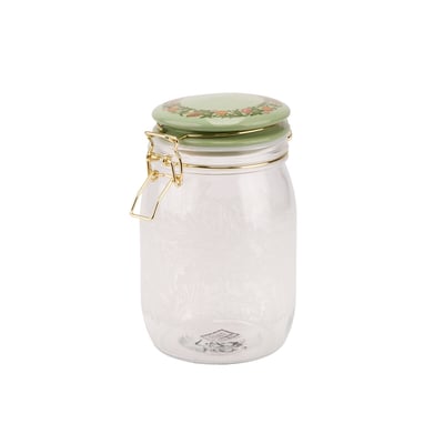 1l Kitchen Garden Cliptop Glass Storage Jar WILLIAM MORRIS AT HOME