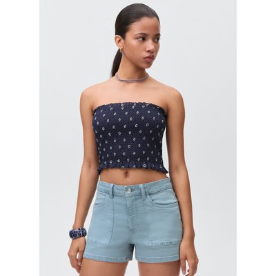 Short en jean droit MANGO TEEN
