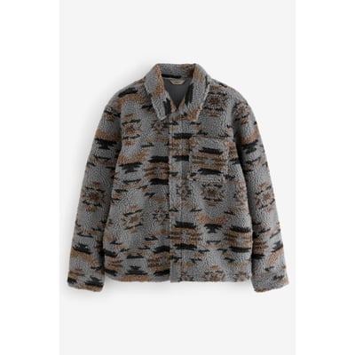 Veste-chemise en polaire imprimée NEXT
