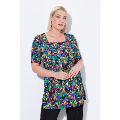 T-shirt long. Encolure carrée et manches ULLA POPKEN