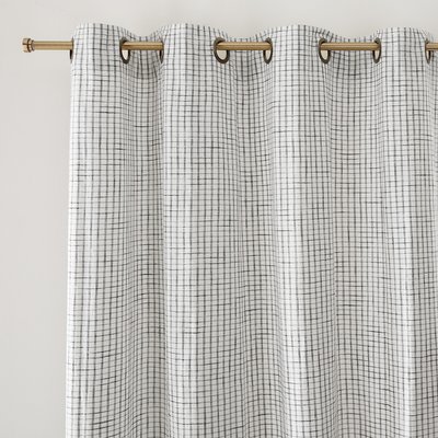 Rideau coton oeillets motif carreaux, Acha LA REDOUTE INTERIEURS