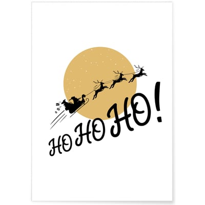 Affiche 'HoHoHo!' L'AFFICHERIE