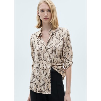 Chemise satinée imprimée MANGO