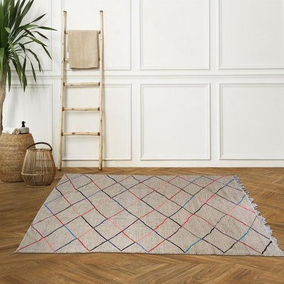 Authentique tapis berbère fait main en tissu recyclé ERFOUD 2 UN AMOUR DE TAPIS