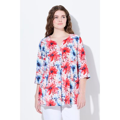 Blouse en lin mélangé. Col tunisien ULLA POPKEN