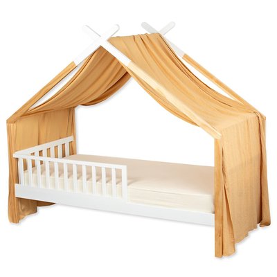 Toile de lit, ciel de lit cabane pois dorés JEANNE SEVIRA KIDS