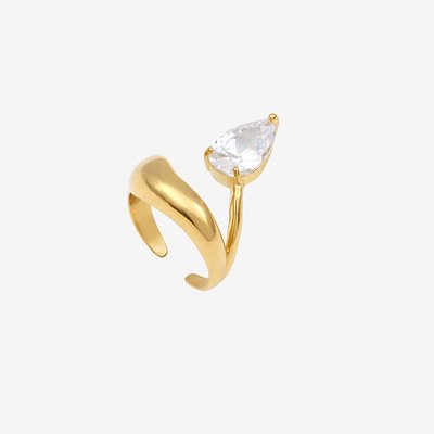 Bague à taille dorée à l'or fin CHACHA CAROLINE NAJMAN