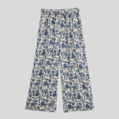 Pantalon fluide imprimé en viscose MONOPRIX