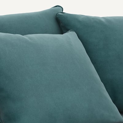 Canapé compact convertible velours, Lazare AM.PM