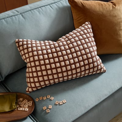 Softie Grid Quilted Cushion FURN.