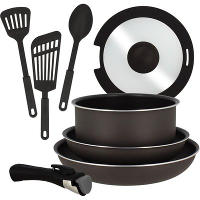 Batterie de cuisine 8 pcs induction alu amovible MENASTYL