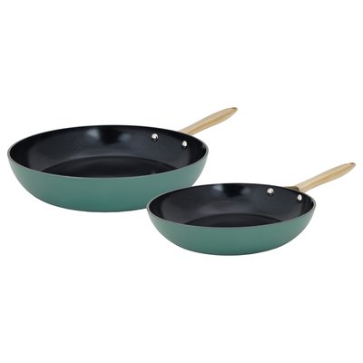 Lot de 2 Poêles en aluminium recyclé, ELEGANCE COSY&TRENDY