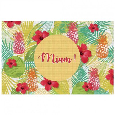 Set de table Miam gourmand ananas DOUCEUR D'INTÉRIEUR