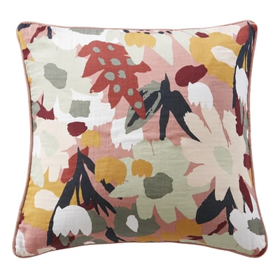 Coussin avec passepoil 45x45 cm Gaze de Coton Loana EDEN