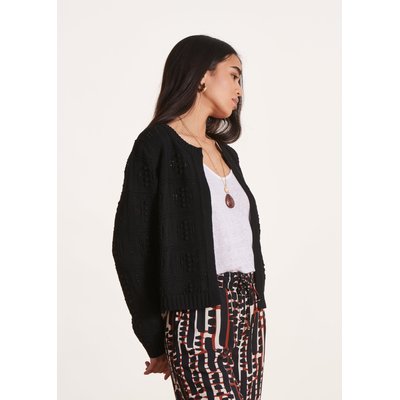 Gilet maille crochet ajourée LA FEE MARABOUTEE