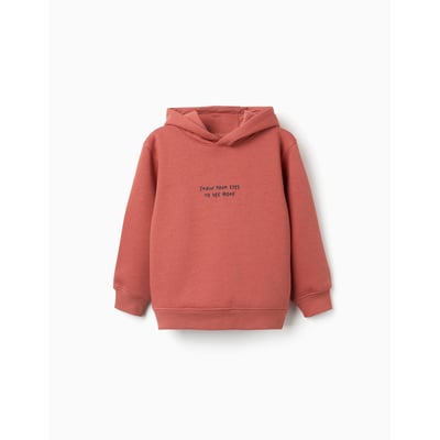 Sweat en coton peigné à capuche avec imprimé ZIPPY