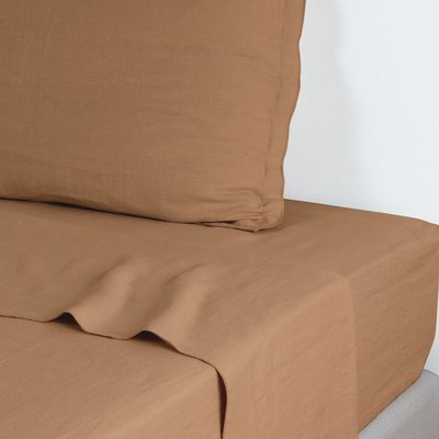 Drap plat lin lavé HORTENSE FEBRONIE