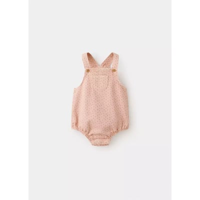 Salopette en denim à pois MANGO BABY