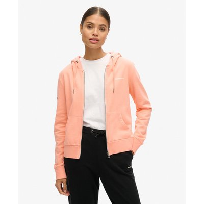 Sweat à capuche zippé uni SUPERDRY
