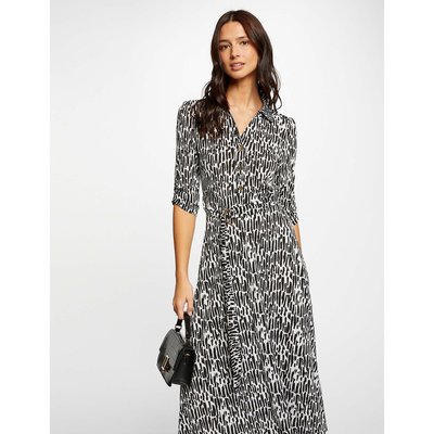 Robe patineuse, longueur midi, manches 3/4 MORGAN