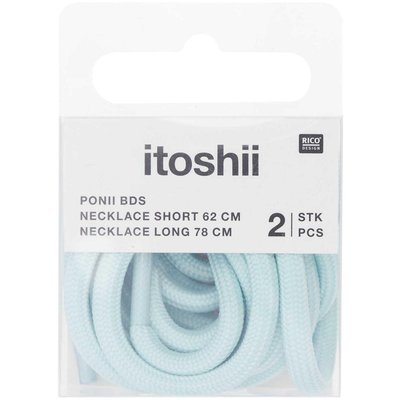 Itoshii pack 2 cordons 2 tailles bleu RICO DESIGN