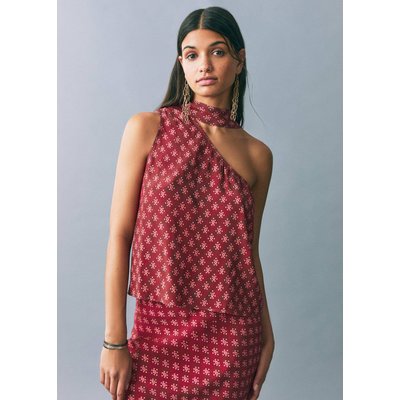 Top asymétrique imprimé MANGO TEEN