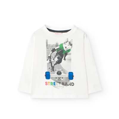 T-shirt en coton avec dessin BOBOLI