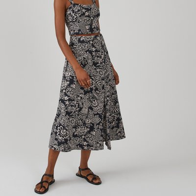 Jupe motif bandana, longueur midi LA REDOUTE COLLECTIONS