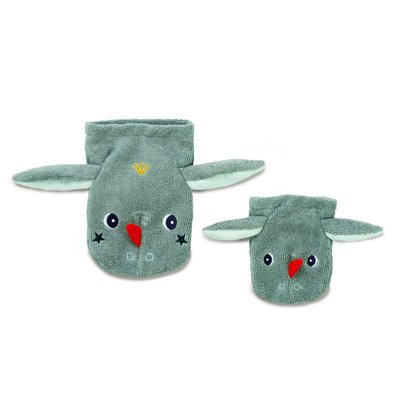 Lot de 2 gants de toilette marionnette LILLIPUTIENS