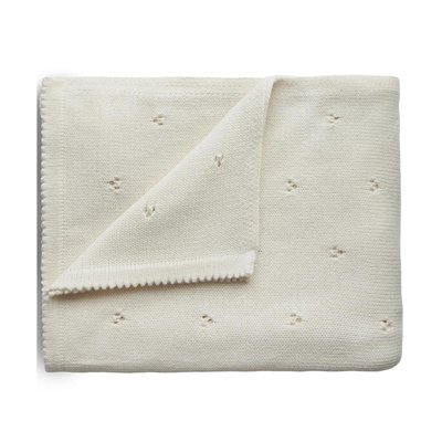 Couverture Pointelle en coton bio MUSHIE