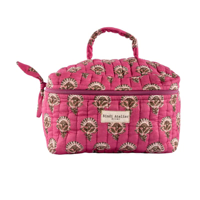 Trousse vanity en coton matelassé Aarti BINDI ATELIER