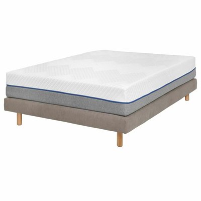 Pack sommier tapissier avec matelas Bois massif  HABBY AKITEN RETAIL