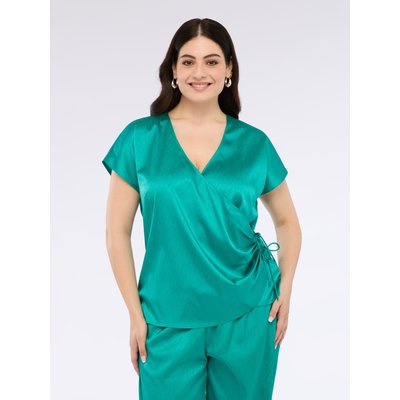 CHEMISIER avec décolleté croisé et manches courtes kimono FIORELLA RUBINO