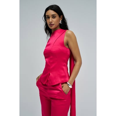 HAUT SATINÉ AVEC FOULARD SALSA JEANS