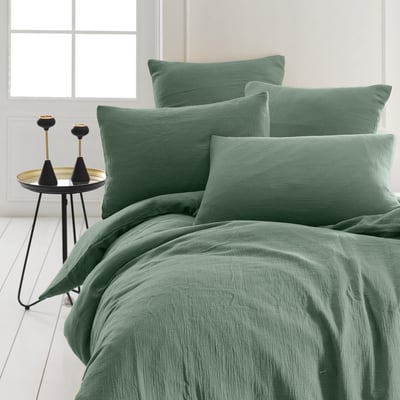 Parure housse de couette gaze de coton + 2 taies 65x65 cm LOFT SENSEI MAISON