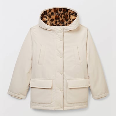 Parka uni imperméable fourrée à capuche MONOPRIX