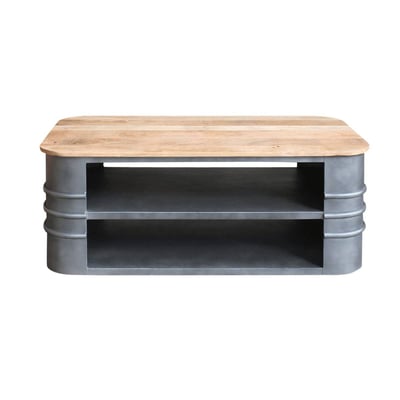 Table basse en métal ovale LOCKER MADE IN MEUBLES 