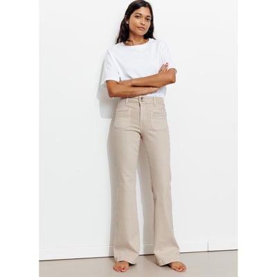 EUGENE pantalon bootcut toile PROMOD