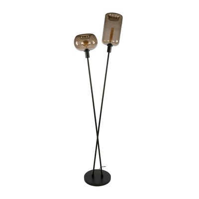 Lampadaire 2 abat-jour en verre NIAGARA PIER IMPORT