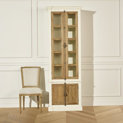 Vitrine 4 portes en pin et chêne ARAGON ROBIN DES BOIS