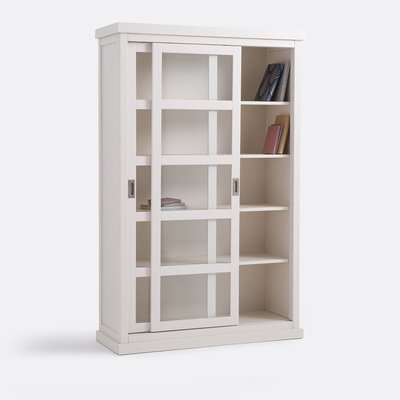 Lunja Sliding Door Double Bookcase LA REDOUTE INTERIEURS