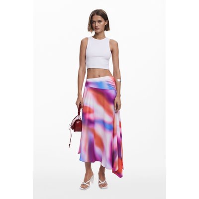Desigual - Jupe longue asymétrique dégradée DESIGUAL