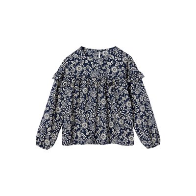 Blouse à volants imprimée fleurs VERTBAUDET