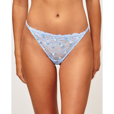 String en dentelle et broderie florale LACEDITSIZ UNDIZ