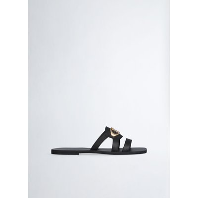 Mules plates avec logo LIU JO