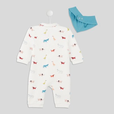 Combinaison longue imprimée en coton BIO BOUT'CHOU
